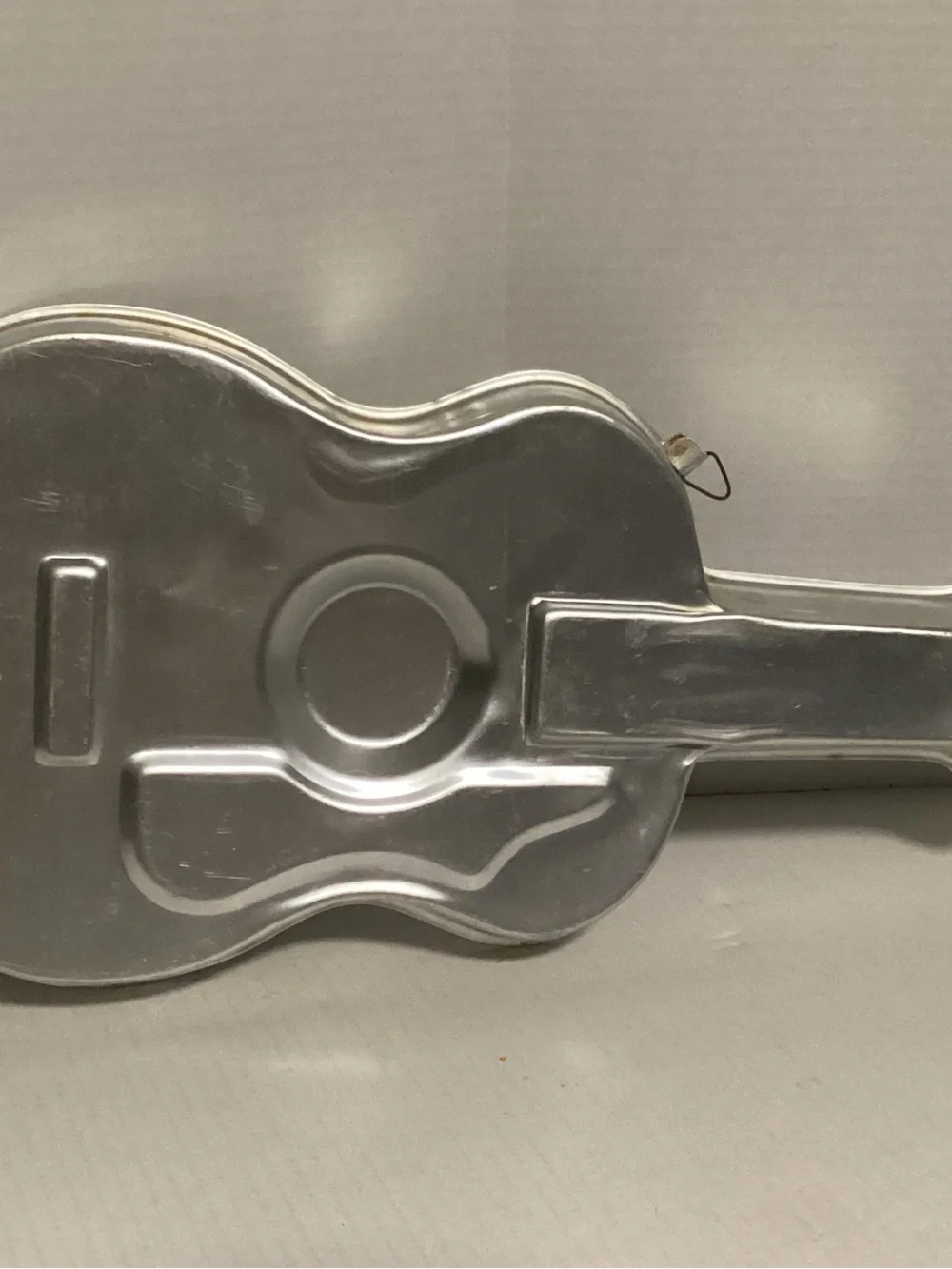 1971 Wilton Silver Guitar Cake Pan